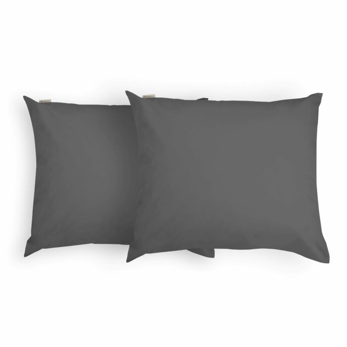 Crispy Cotton kussensloop 60x70cm antraciet