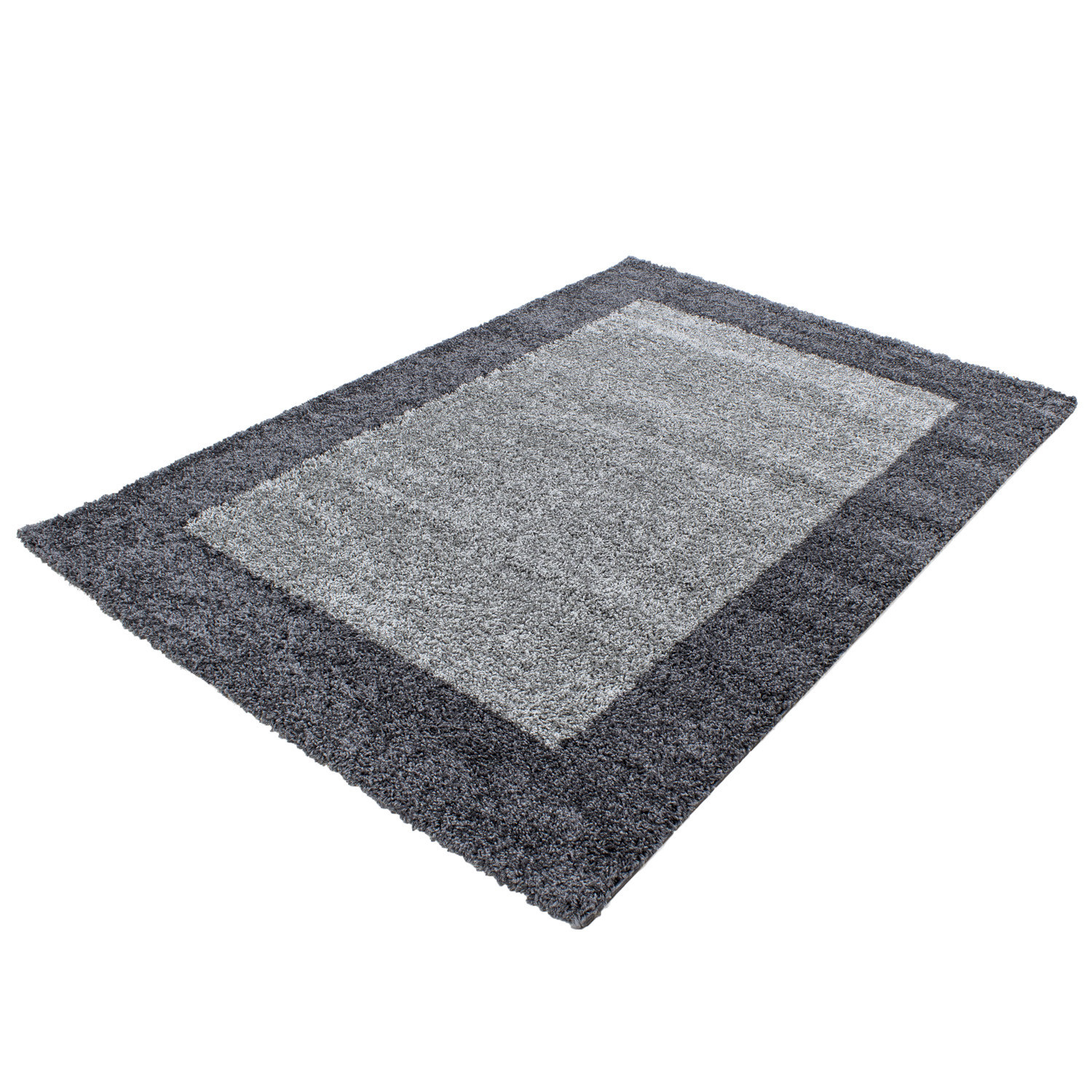 Life Shaggy Ombre tapis poils longs rectangle 160x230cm gris