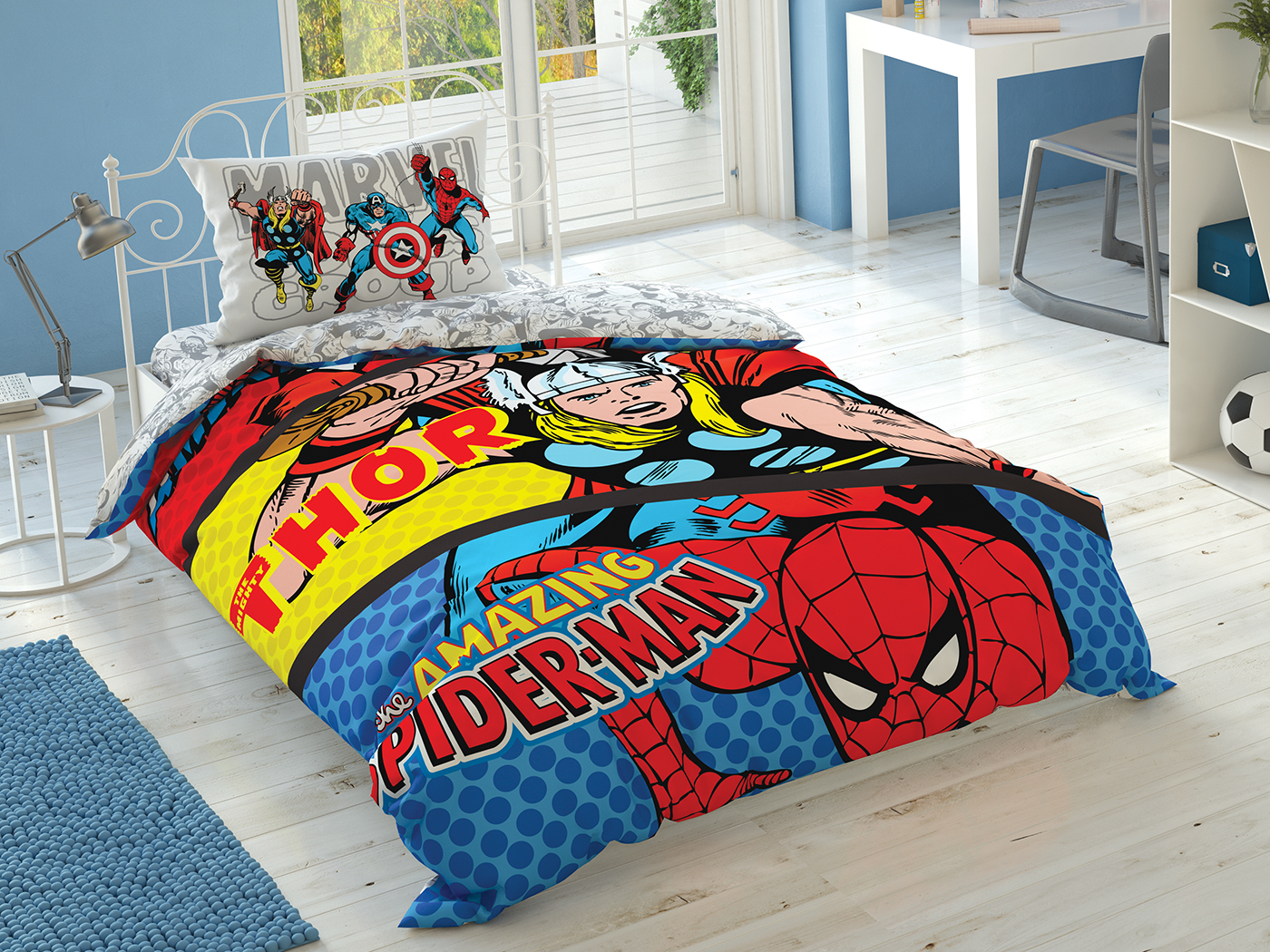 Disney Home - Marvel Comics enfants housse de couette (licencié)