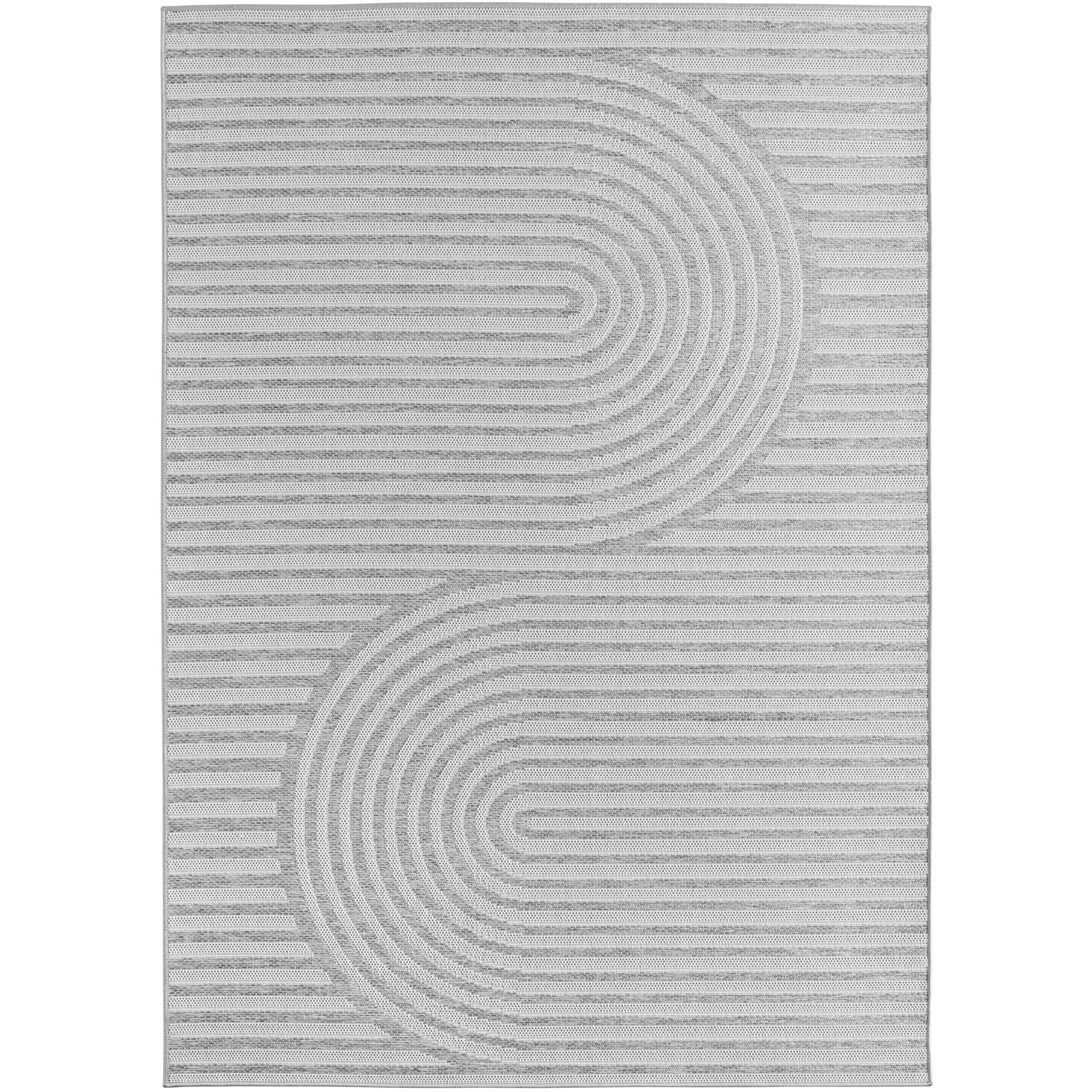 Desert Dek tapis d'extérieur tissage plat rectangle 160x230cm gris