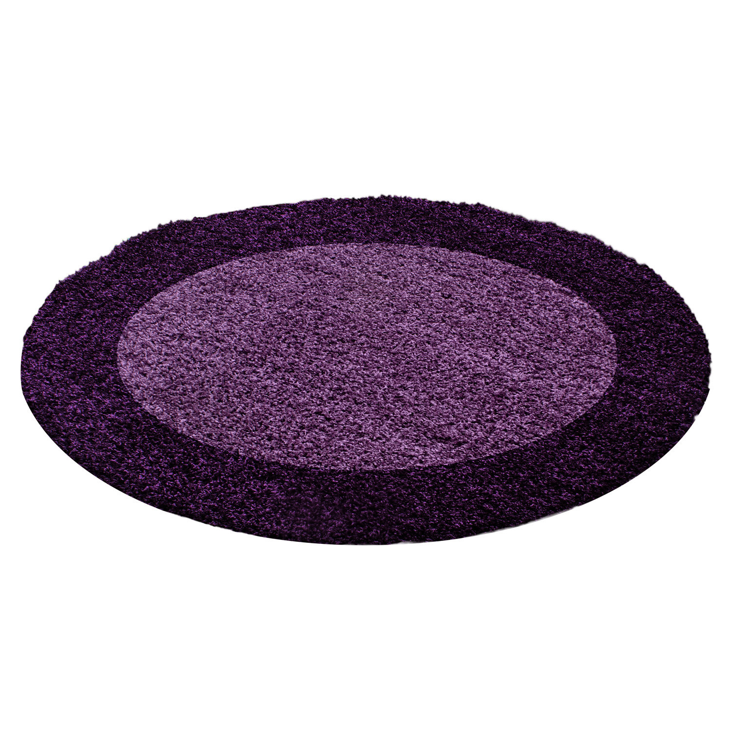 Life Shaggy Ombre tapis poils longs rond Ø 160cm lilas