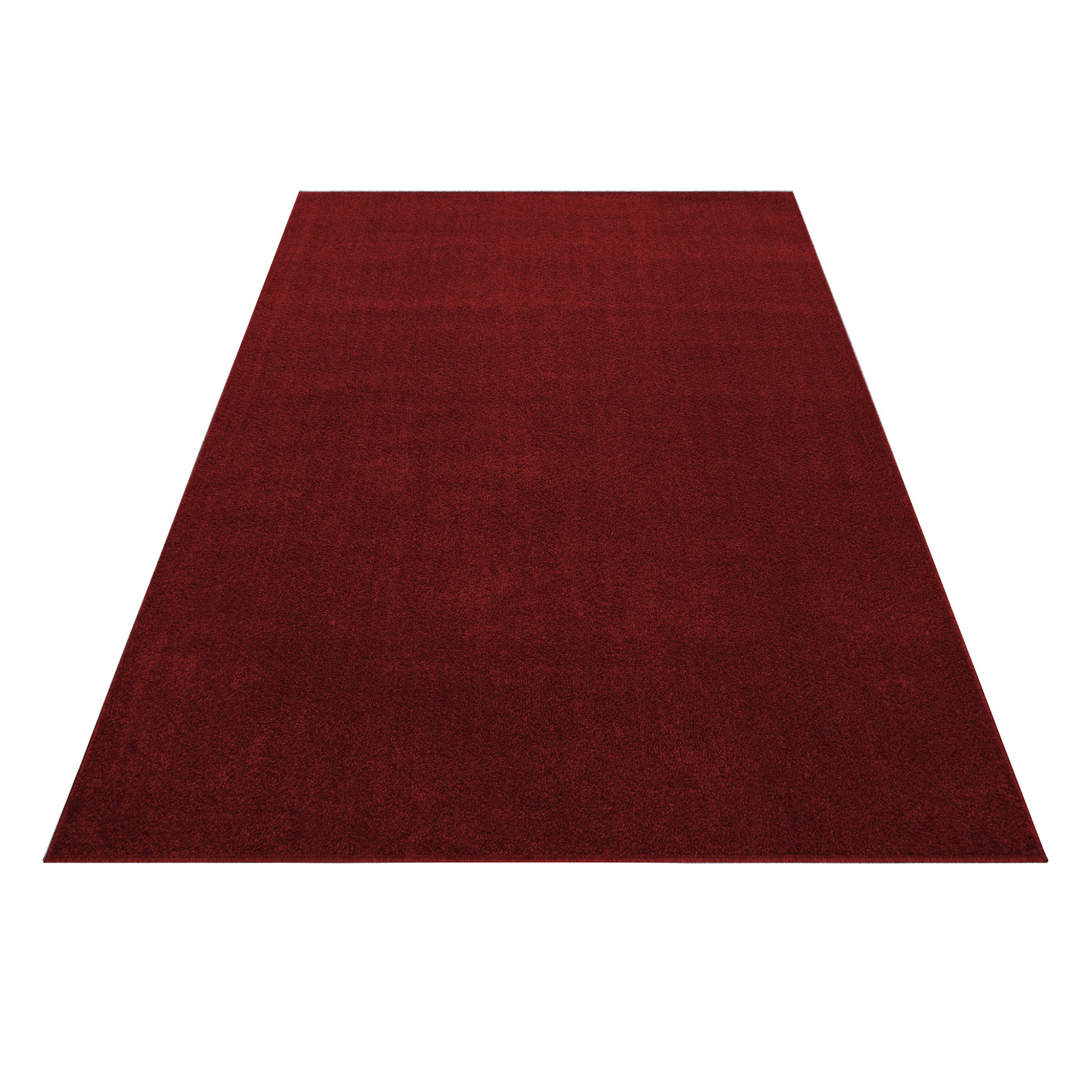 Ata tapis poils ras rectangle 60x100cm rouge
