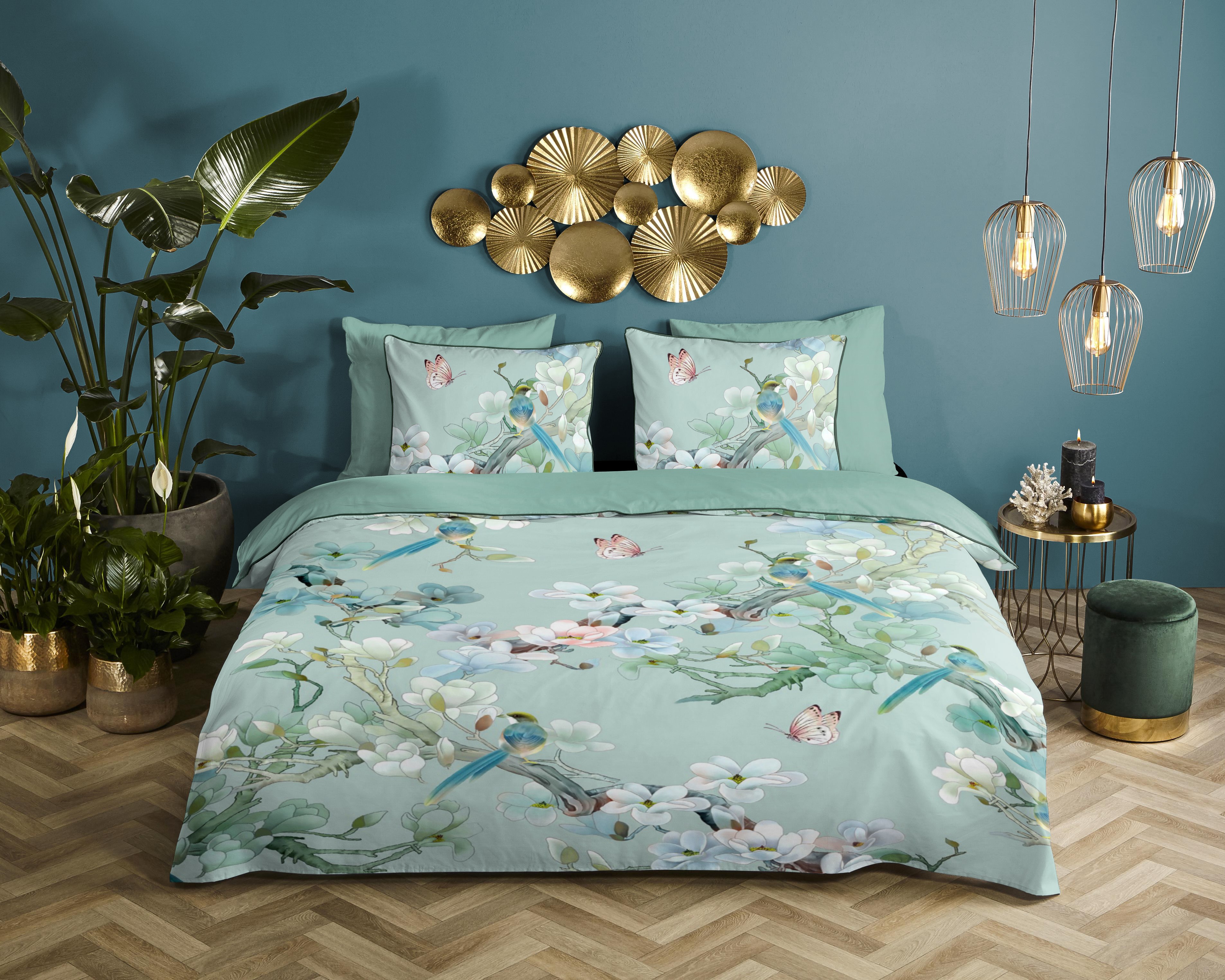 1-personne housse de couette 140x220cm biologique nr:30111 vert