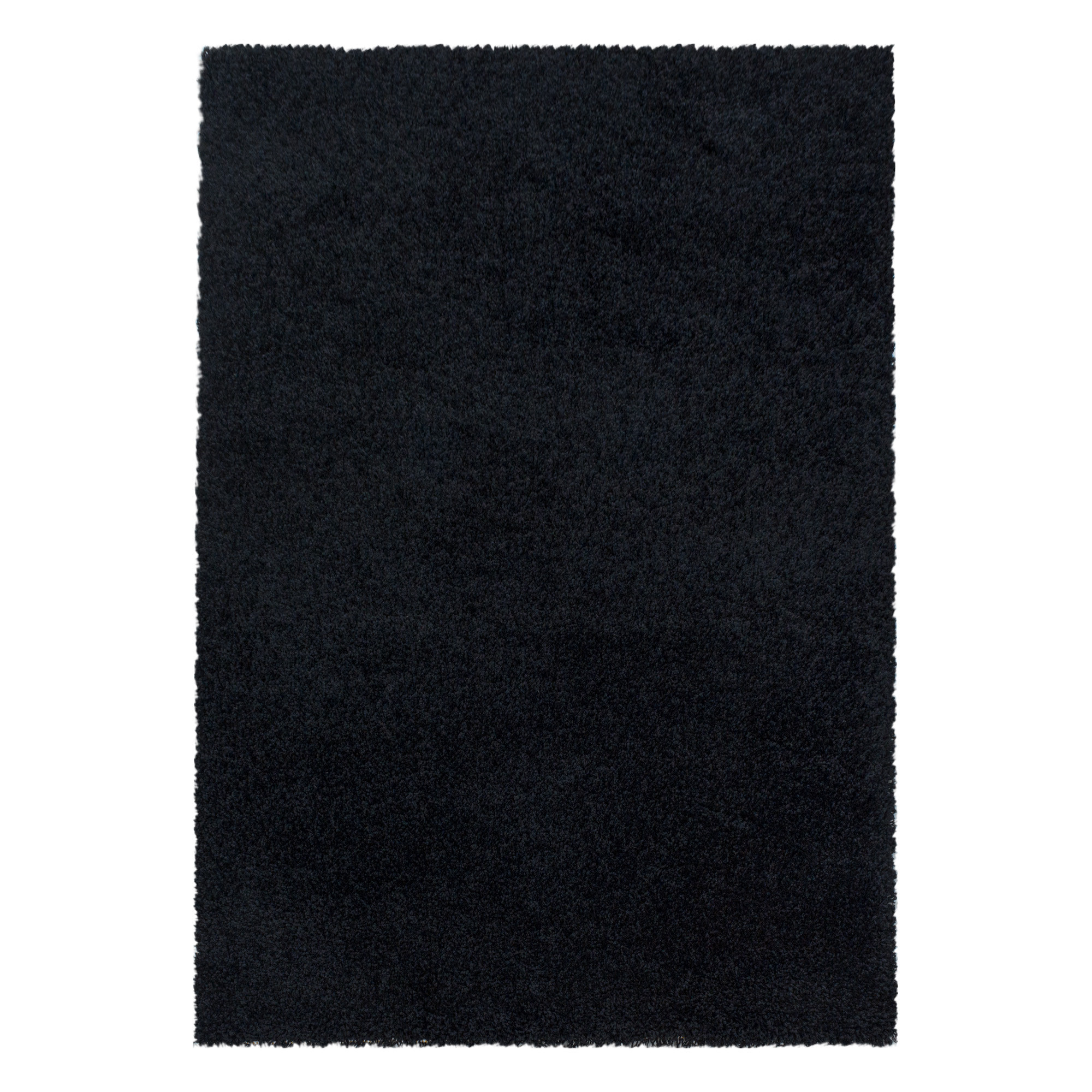 Sydney Shaggy tapis poils longs rectangle 200x290cm noir