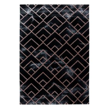 Naxos Parallel B tapis poils ras rectangle 140x200cm bronze