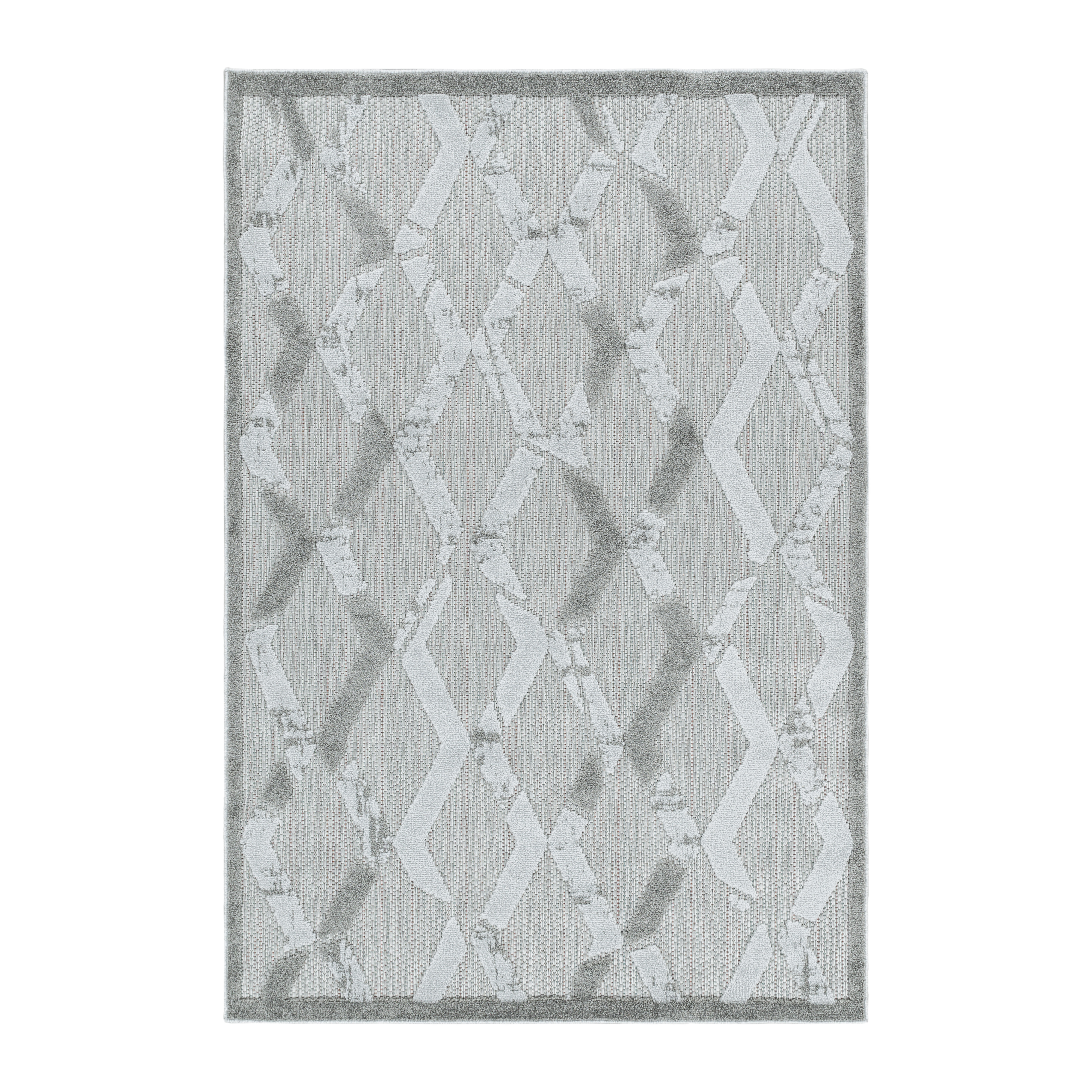 Bahama Xury tapis extérieur/intérieur poils longs/ras rectangle 140x200cm gris