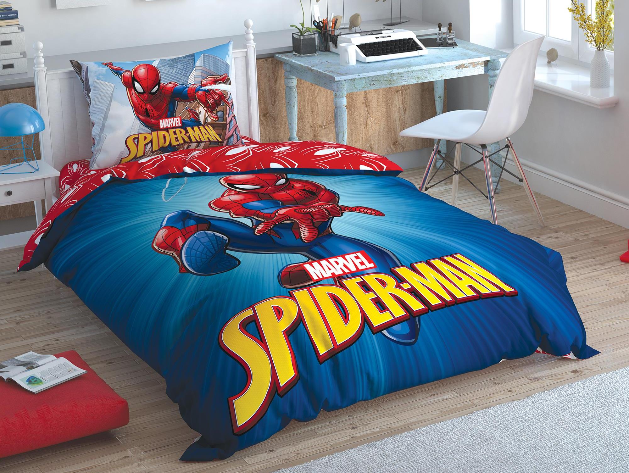 Disney Home - Spider-Man Time To Move enfants housse de couette (licencié)