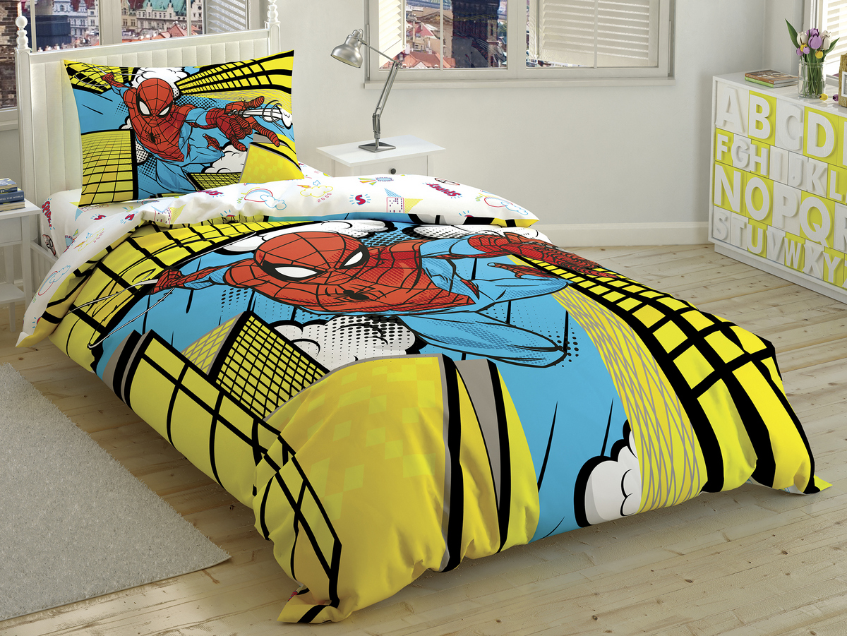 Disney Home - Spider-Man Exciting enfants housse de couette (licencié)