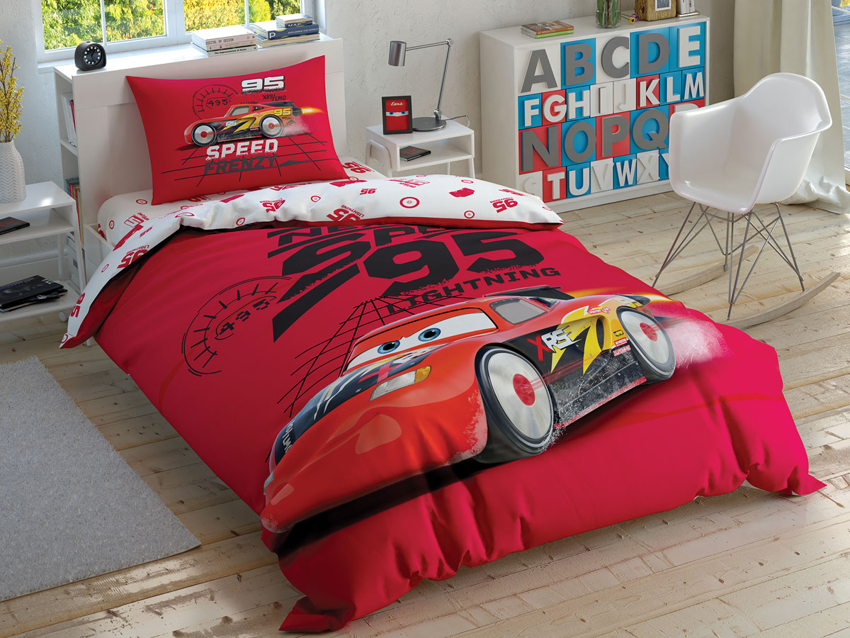 Disney Home - Cars Speed Frenzy enfants housse de couette (licencié)