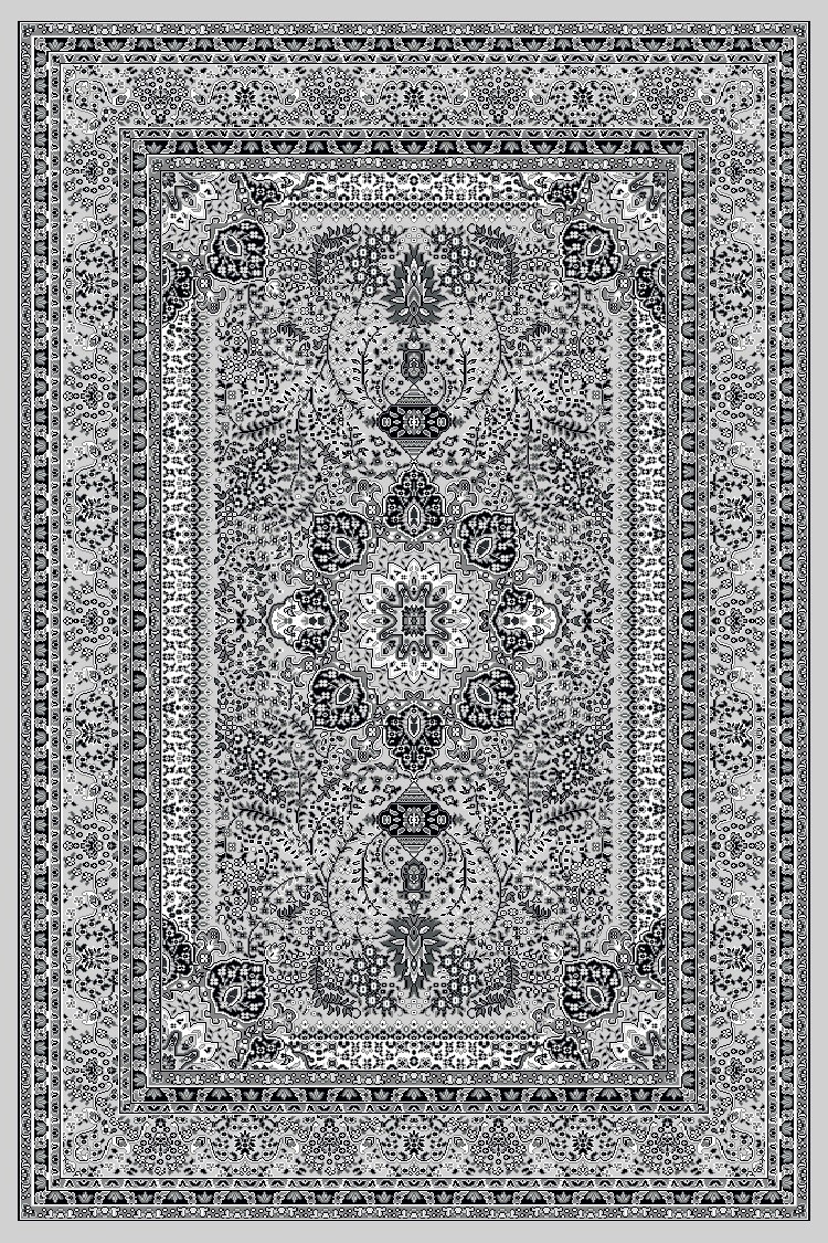 Marrakesh Berber tapis poils ras rectangle 200x290cm gris