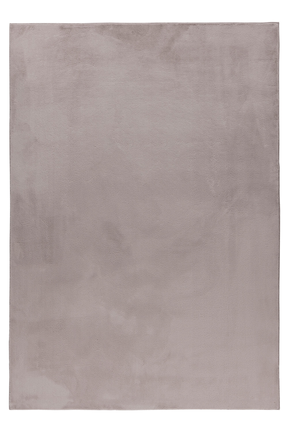 Pouffy tapis duveteux poils longs rectangle 140x200cm beige