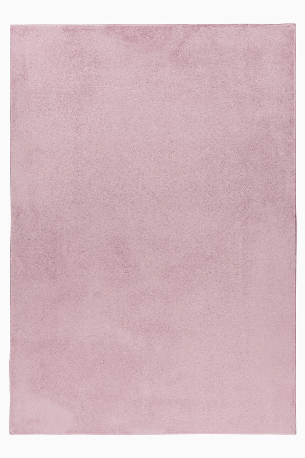 Pouffy tapis duveteux poils longs coureur 60x110cm rose