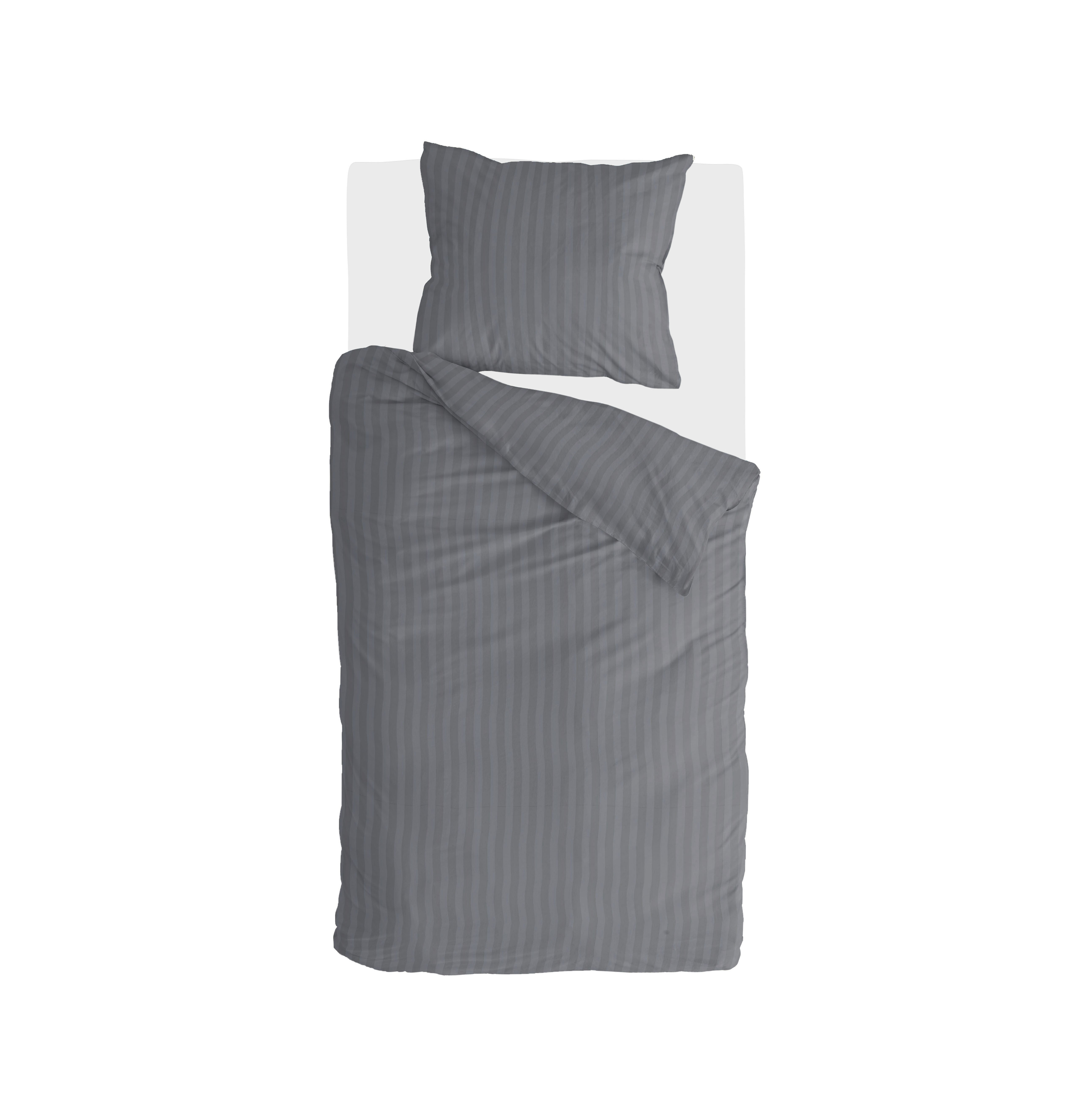 Classy Evergreen dekbedovertrek 140x220cm antraciet