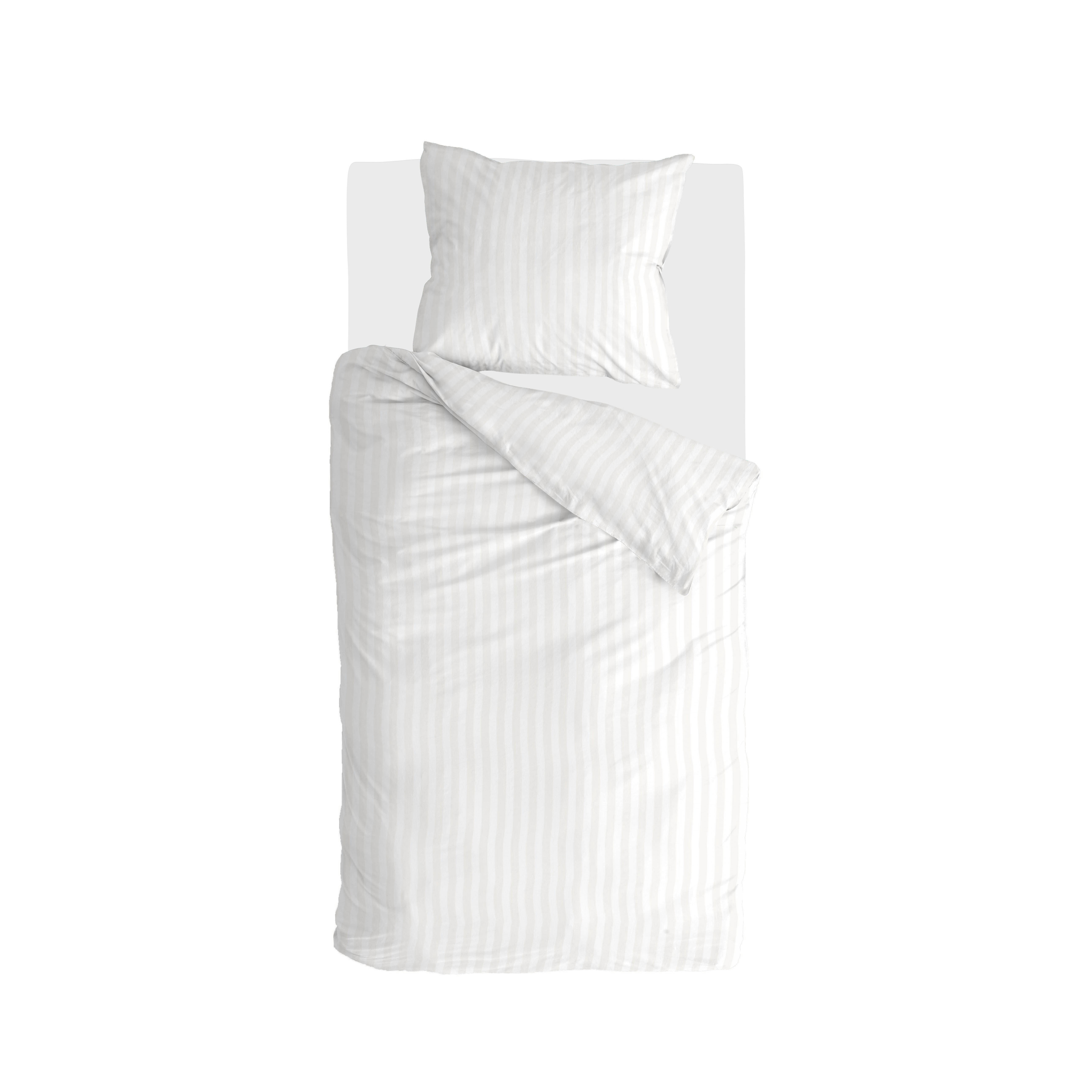 Classy Evergreen dekbedovertrek 140x220cm wit