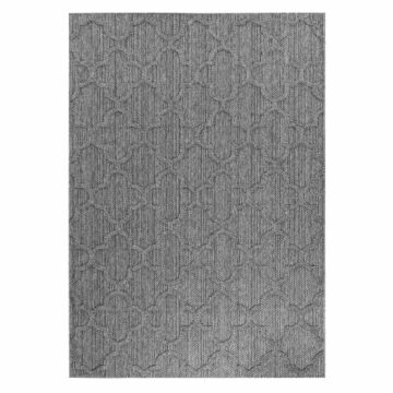 Patara Ottoman tapis extérieur/intérieur poils ras rectangle 140x200cm gris