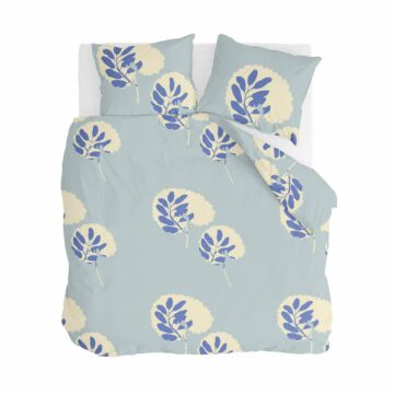 Remade Romantic Leaves dekbedovertrek 240x220cm blauw
