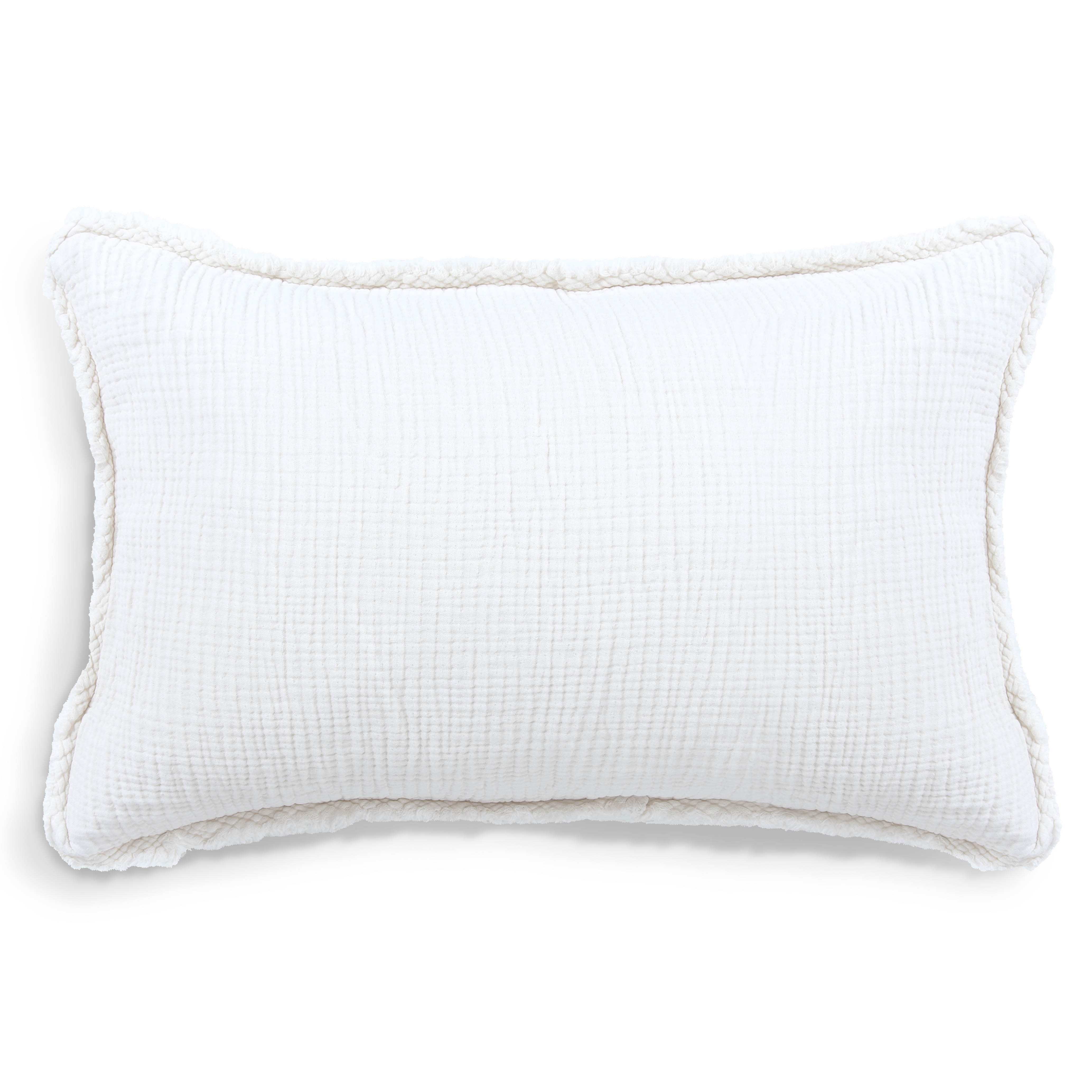 Casual Touch sierkussen 40x60cm wit