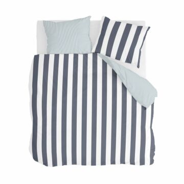 Classic Stripe dekbedovertrek 240x220cm blauw