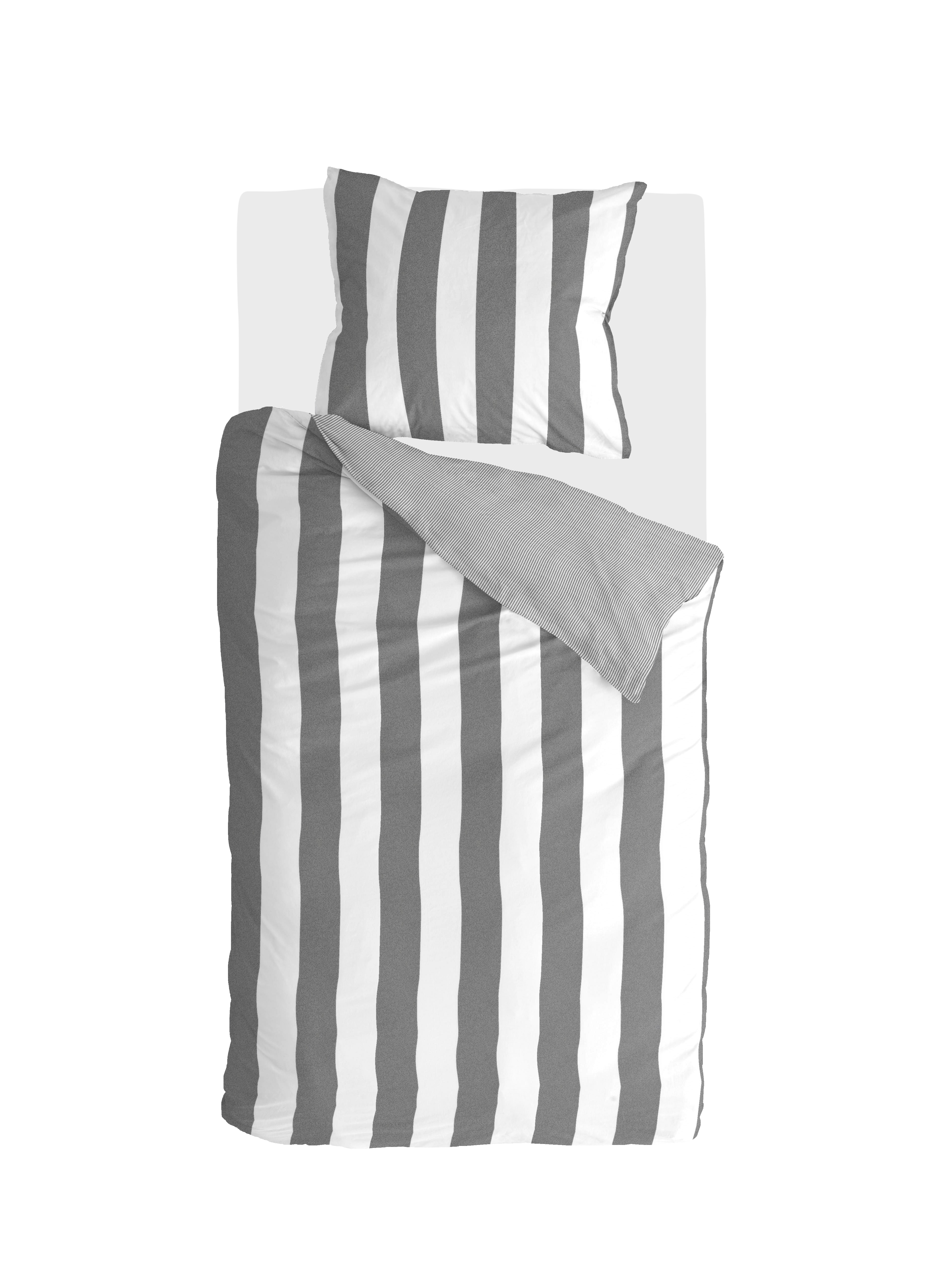 Everline dekbedovertrek 155x220cm antraciet