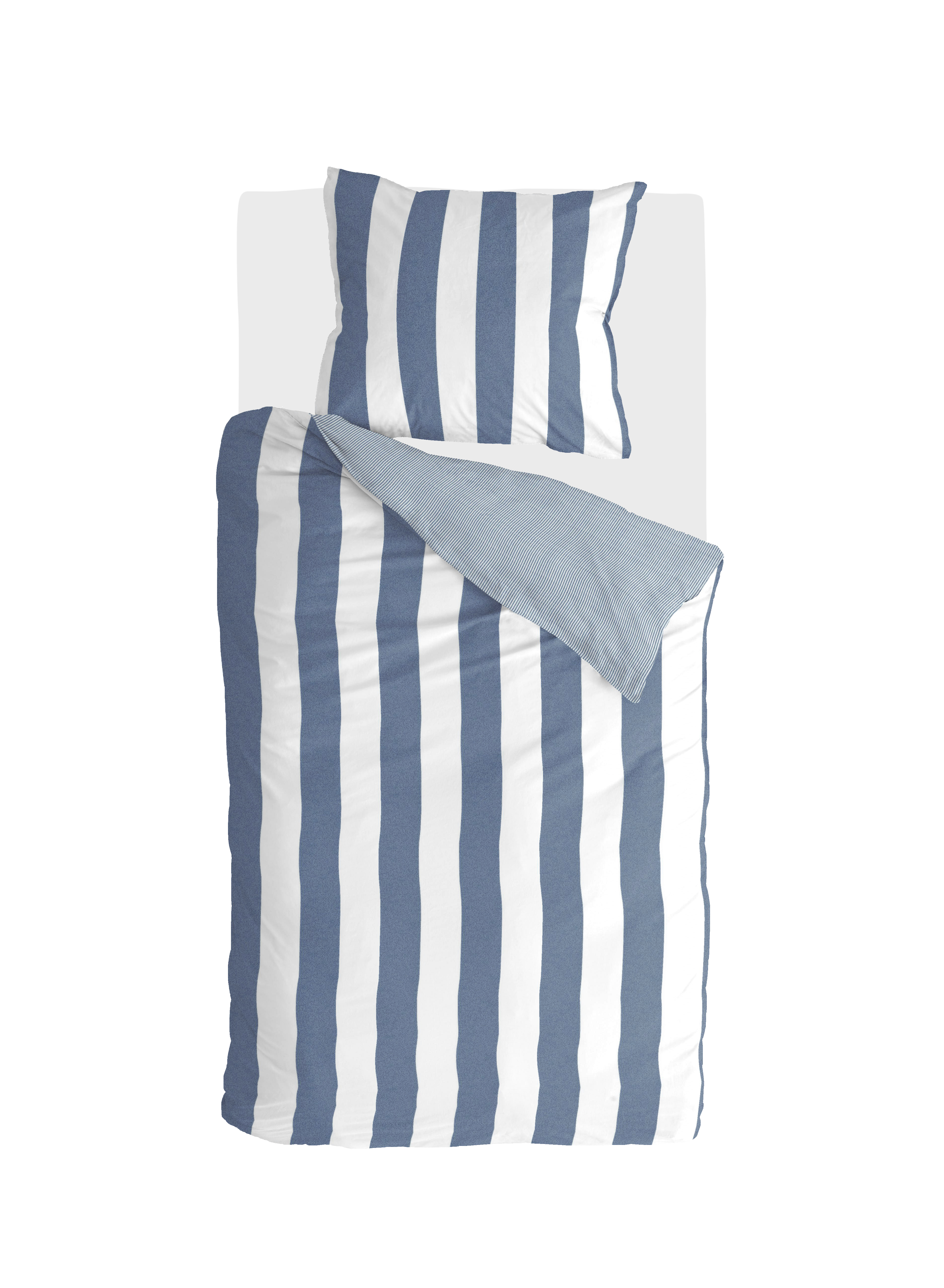 Everline dekbedovertrek 155x220cm blauw