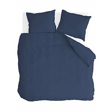 Soft Structure dekbedovertrek 200x220cm donker blauw