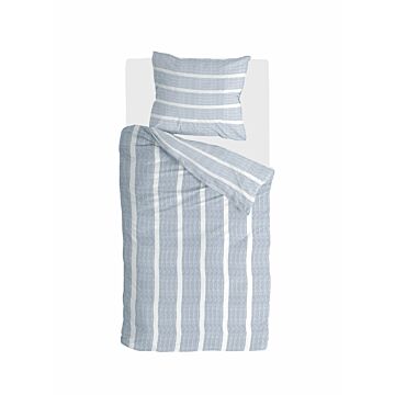 Stripe Along dekbedovertrek 140x220cm blauw