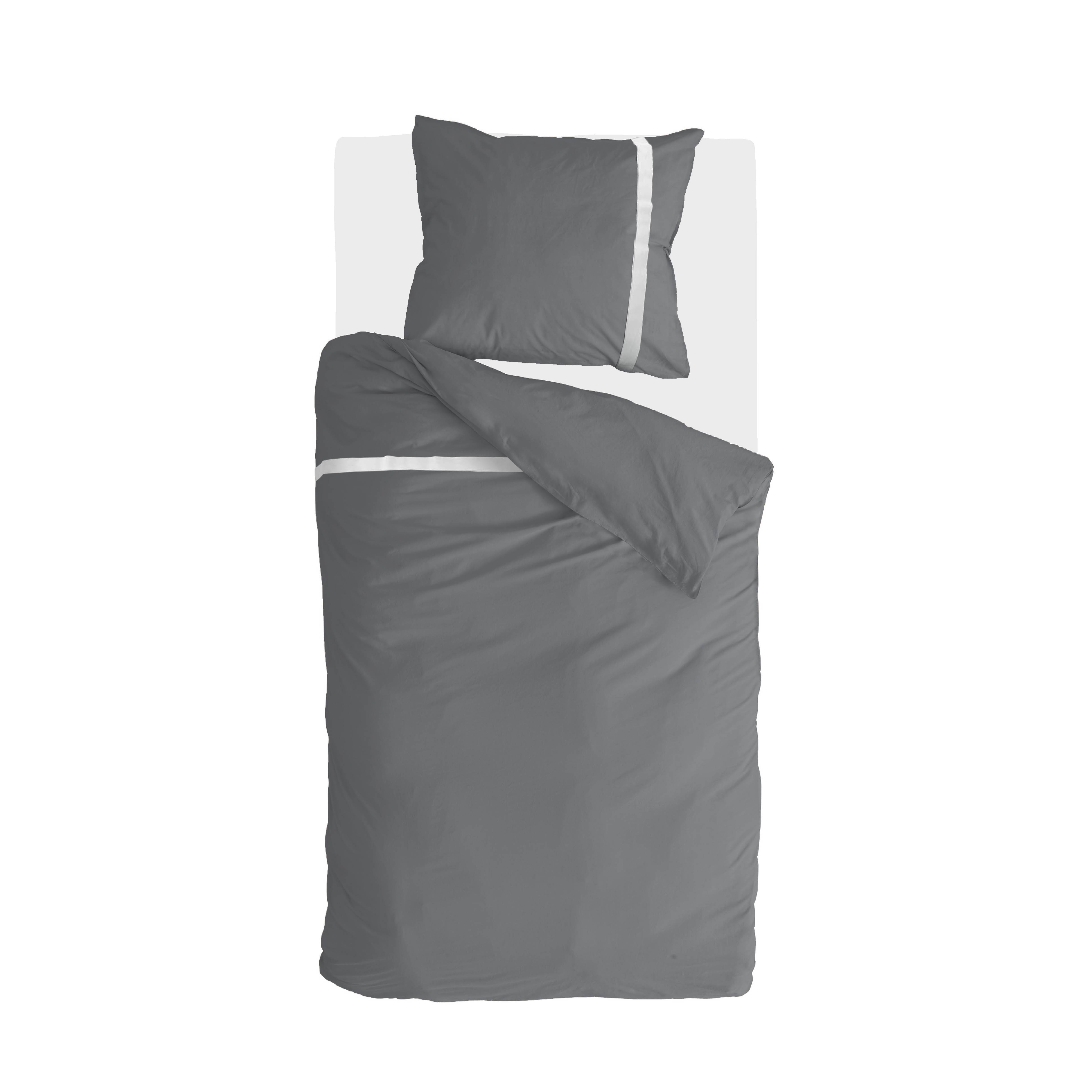 Timeless Chic dekbedovertrek 140x220cm antraciet