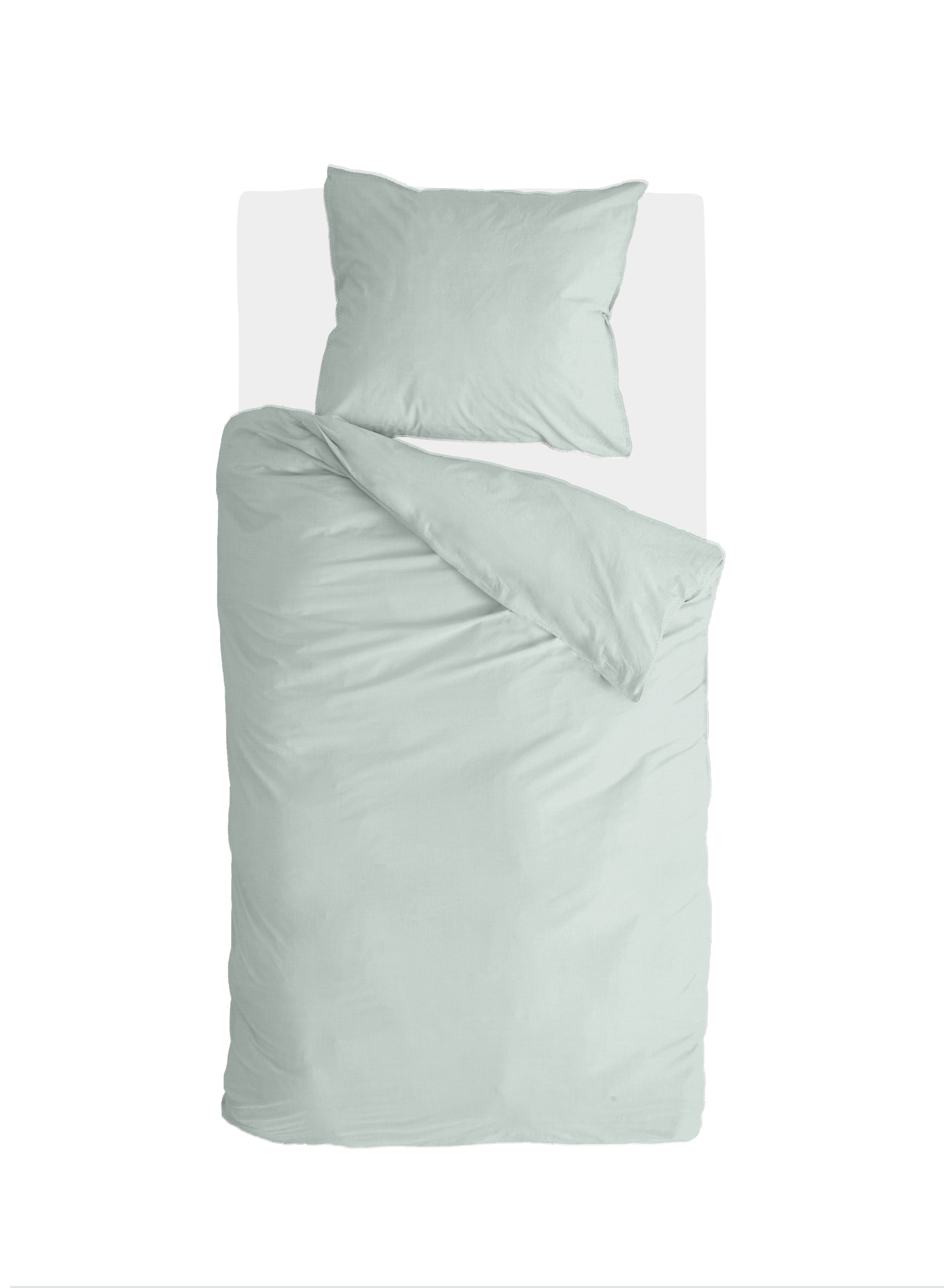 Vintage Cotton dekbedovertrek 140x220cm jade