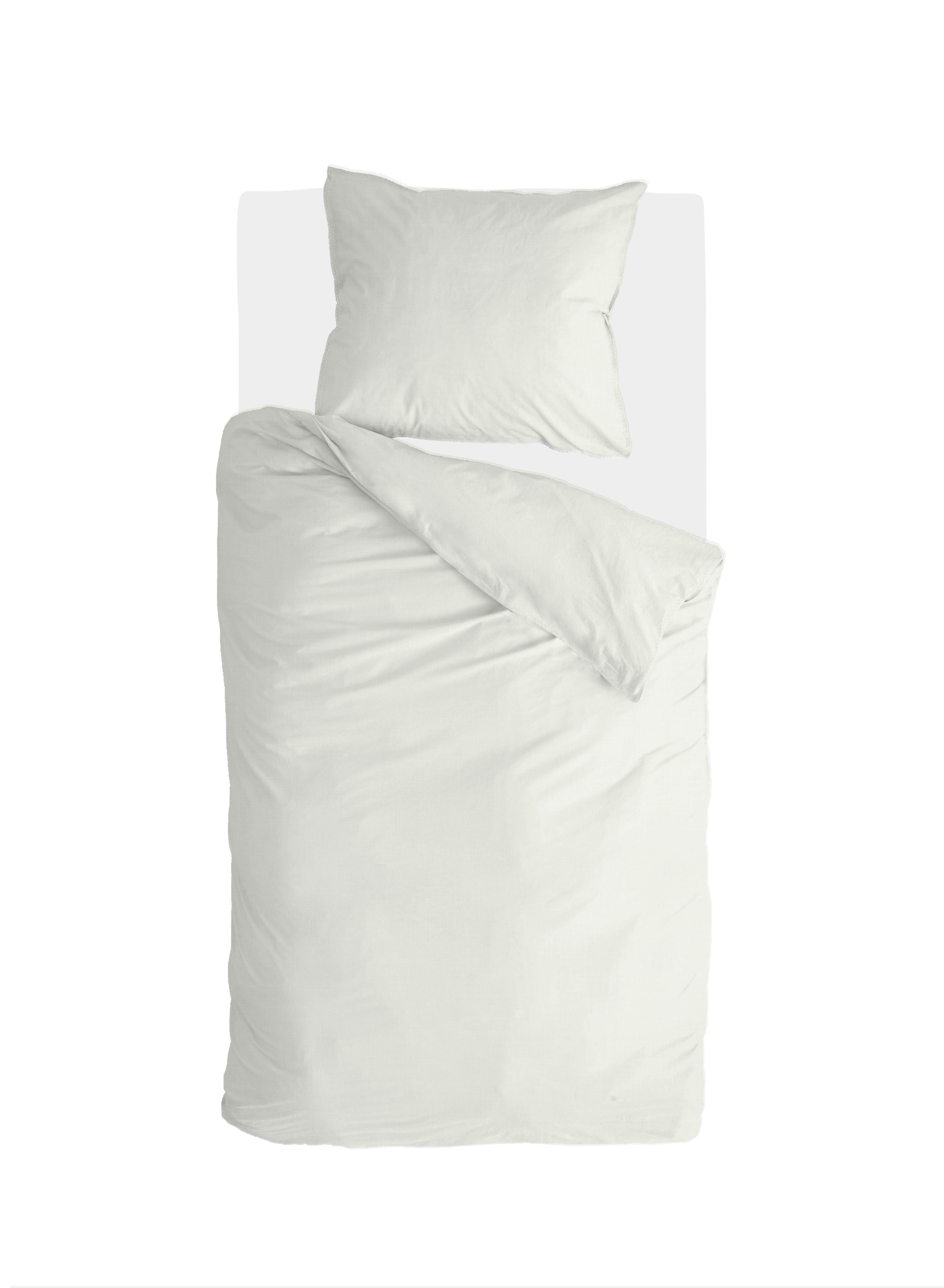 Vintage Cotton dekbedovertrek 155x220cm naturel