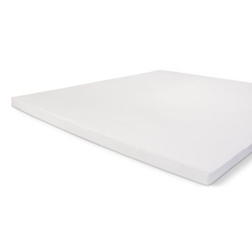 Crispy Cotton topper hoeslaken 180x220cm katoen wit