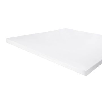 Jersey Stretch topper hoeslaken 90x220cm wit