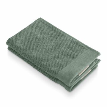 Soft Cotton Popcorn gastendoek 30x50cm groen (2 stuks)