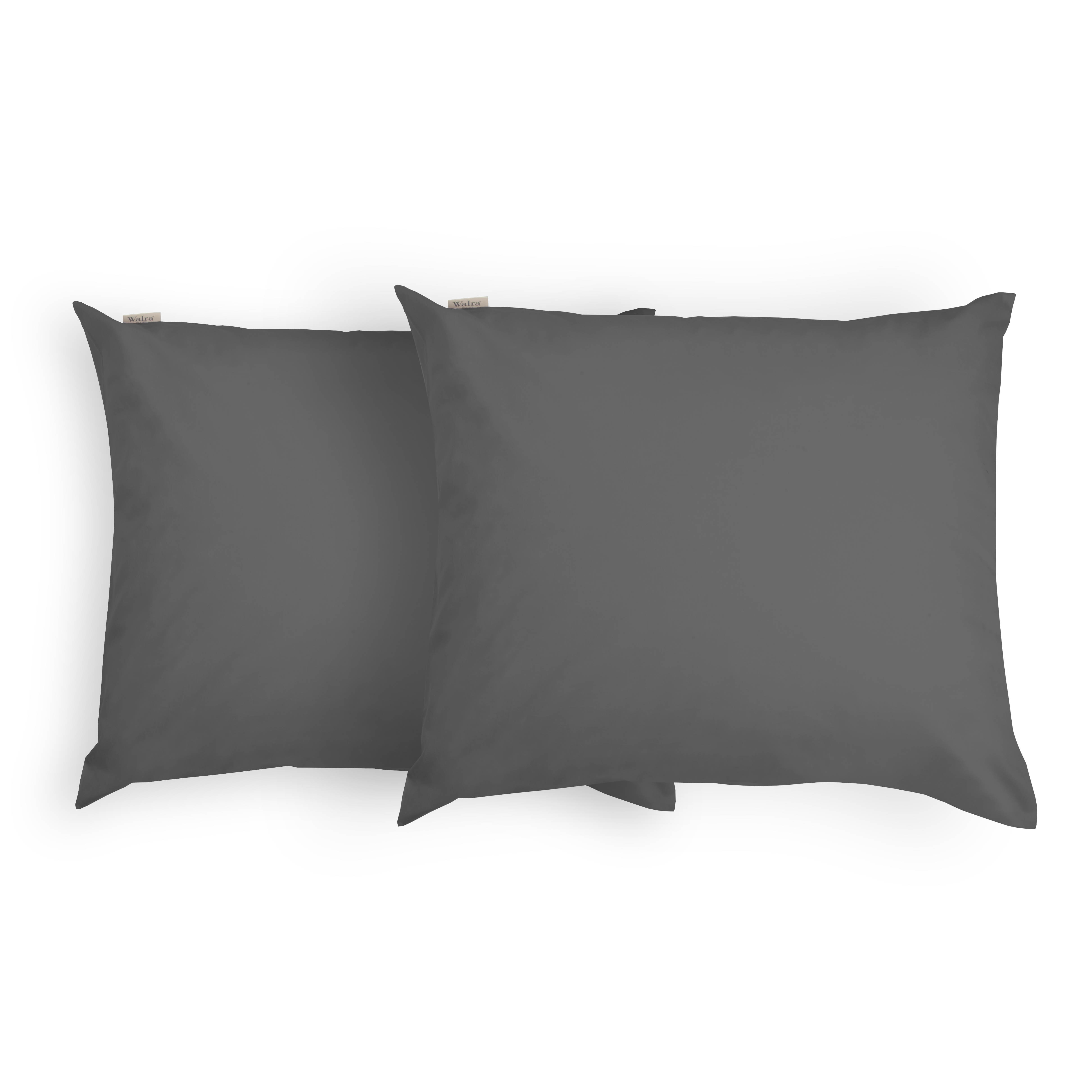 Crispy Cotton kussensloop 60x70cm antraciet