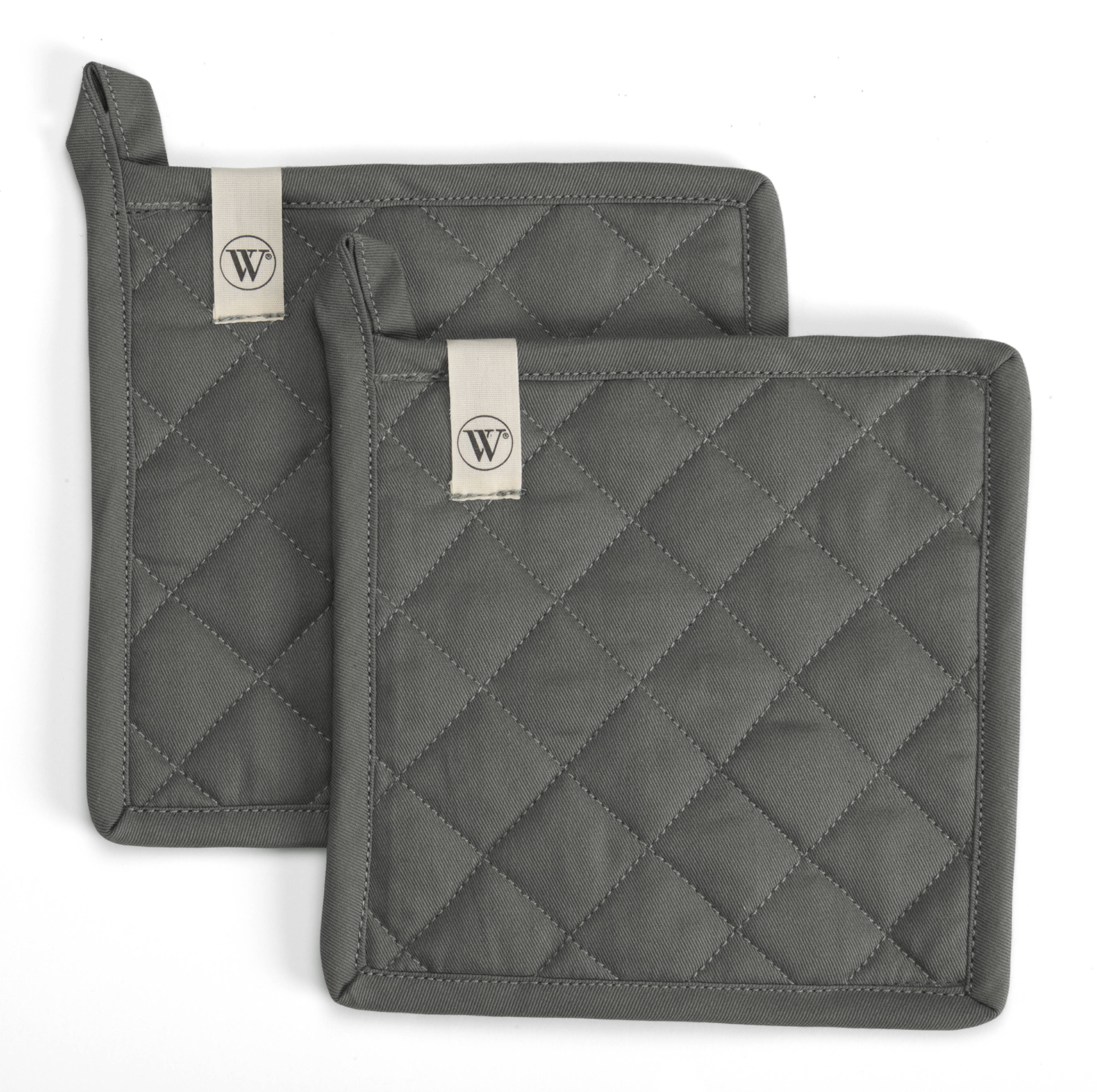 Cook and Trial pannenlap 20x20cm off-black (2 stuks)