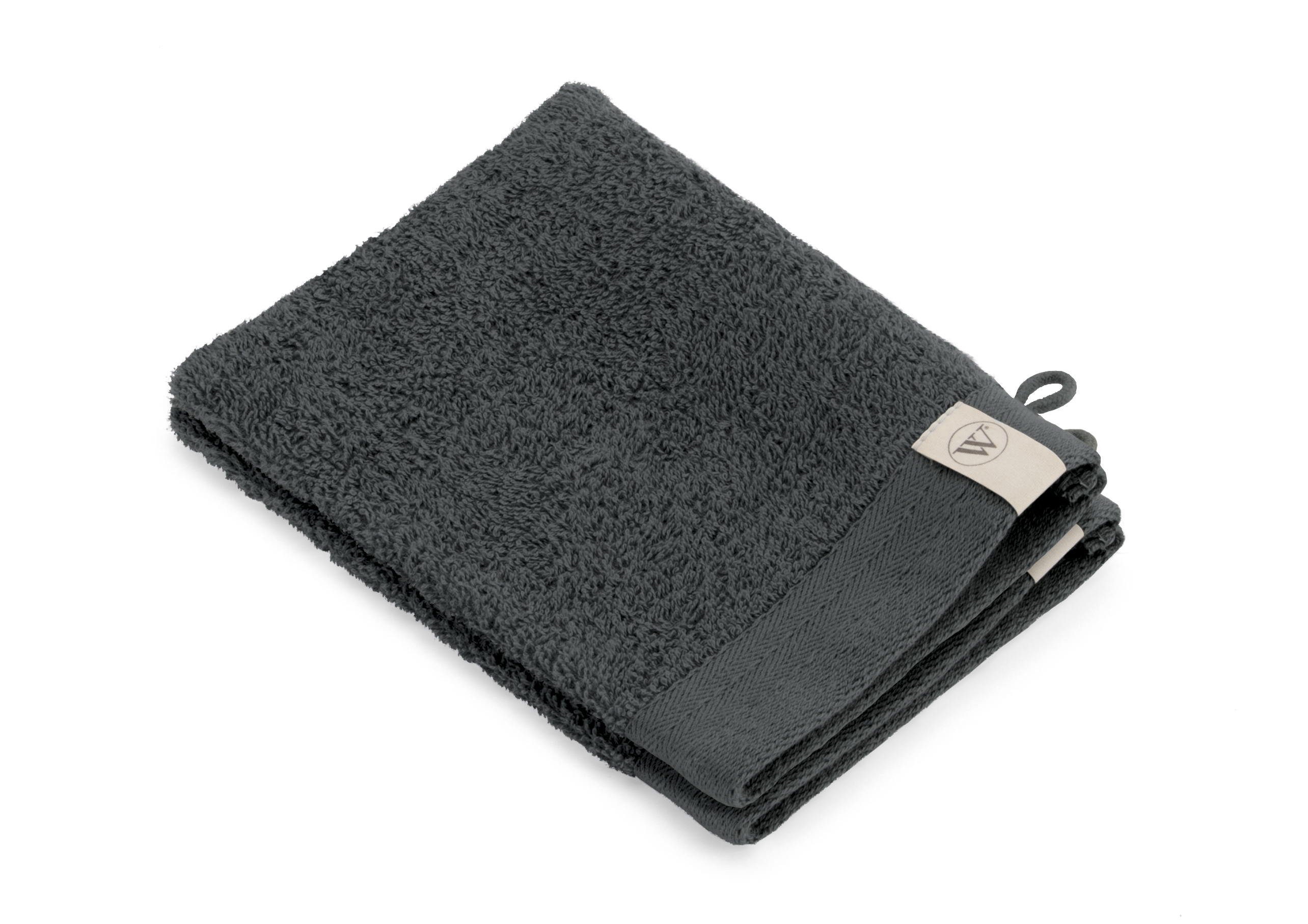 Soft Cotton I washand 16x21cm antraciet (2 stuks)